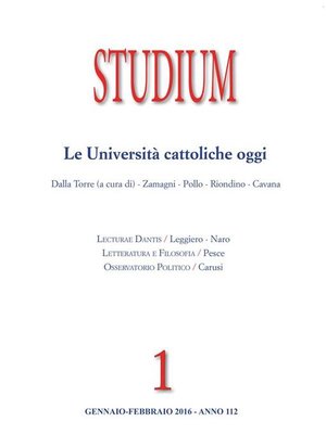 cover image of Studium--Le Università cattoliche oggi